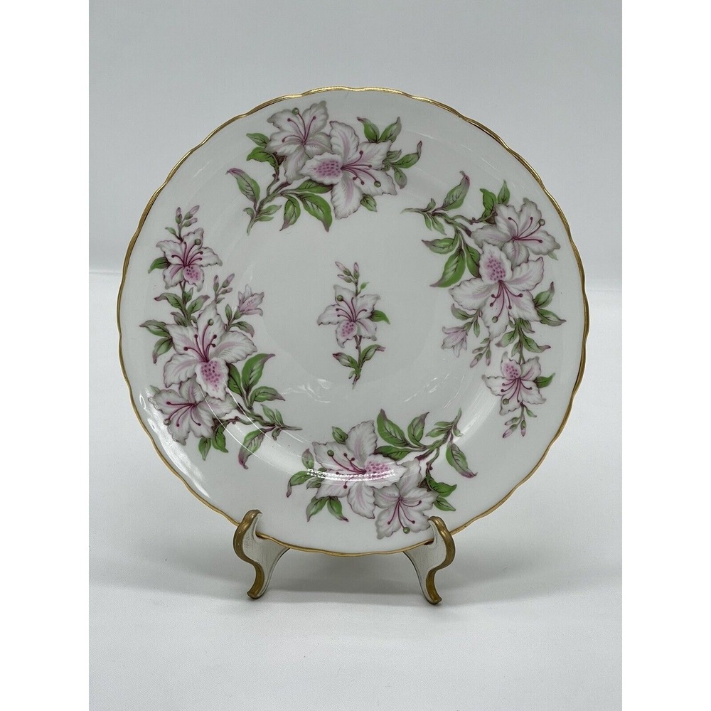 Royal Chelsea England Bone China‎ Salad 8" Plate Iris Floral Luncheon Vintage